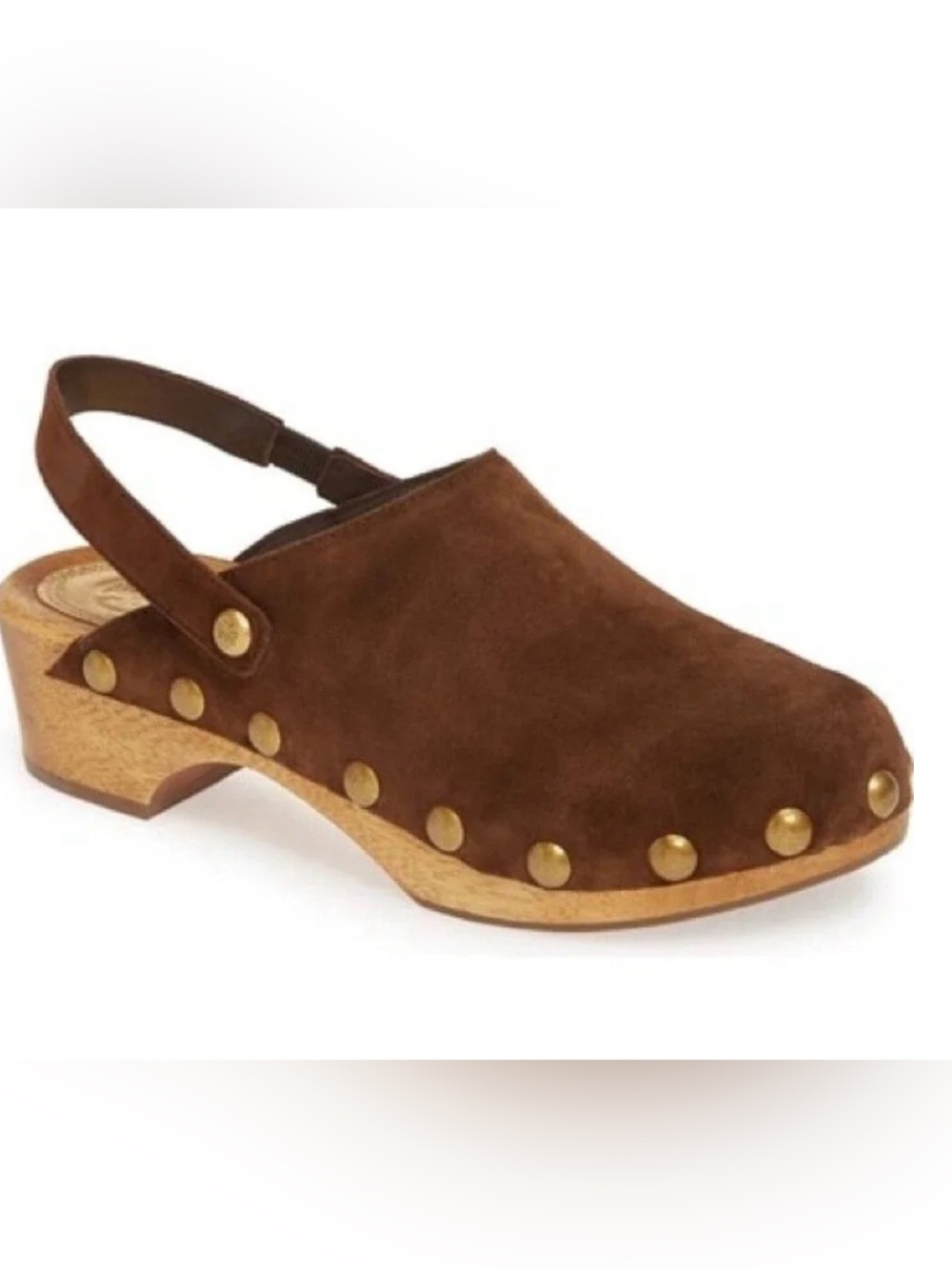 Tory Burch Blythe Suede Studded Clogs